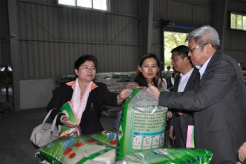 泰国农业部来青草香米业集团考察